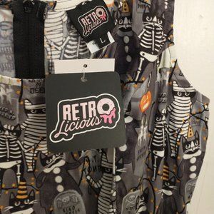 Retrolicious Boo Cats Glow in Dark Dress NWT